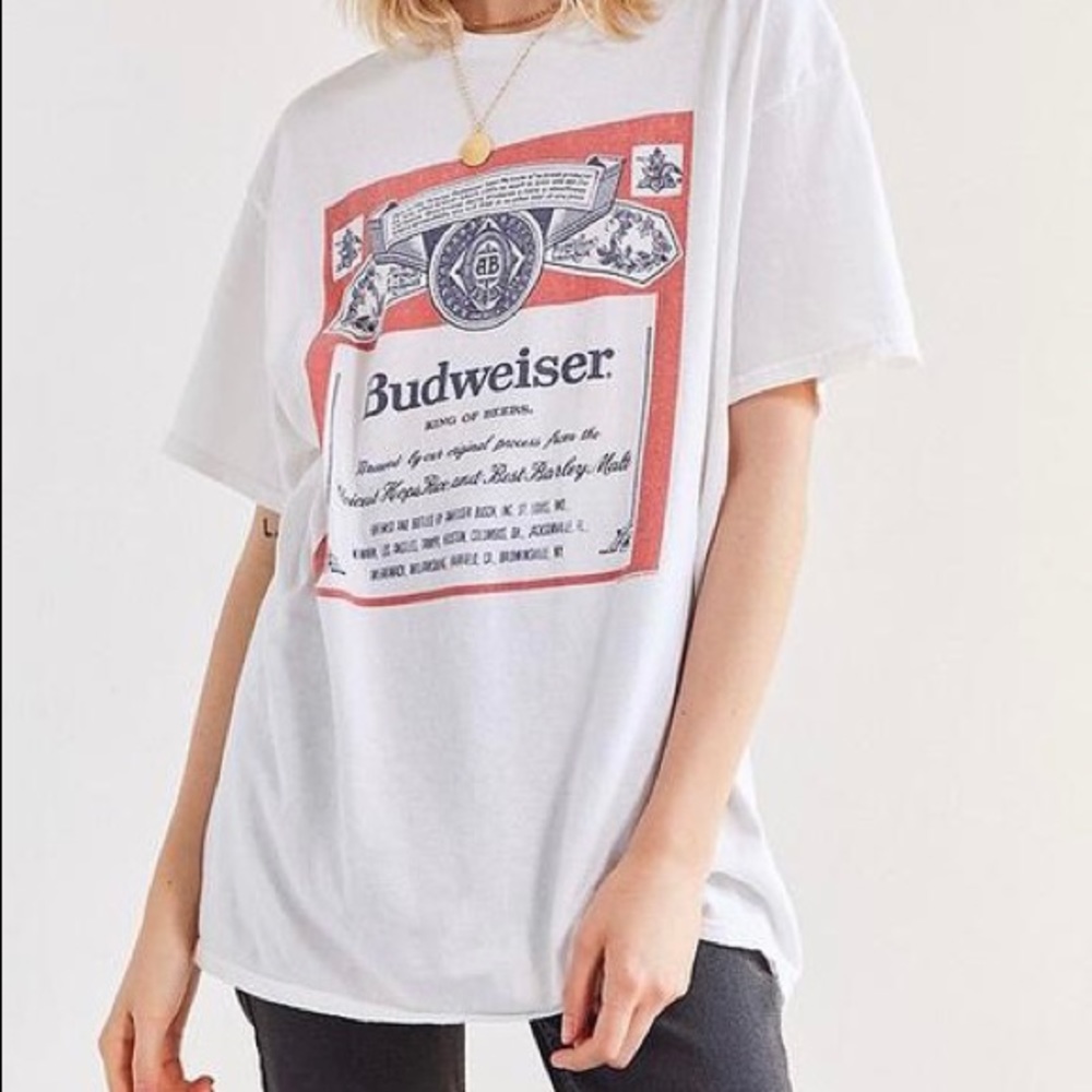 Budweiser Tee Shirt Cropped